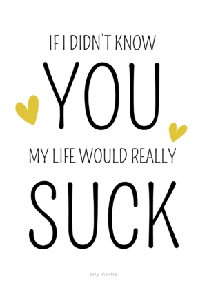 Funny You Make Life Less Rubbish Birthday Card for Sister