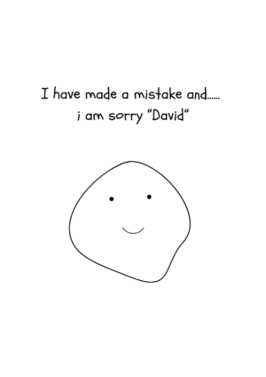 Simple Mistake Apology Card