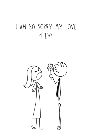 My Love I Am Sorry Card