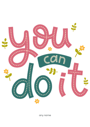 You Can Do It Get Well Soon Card