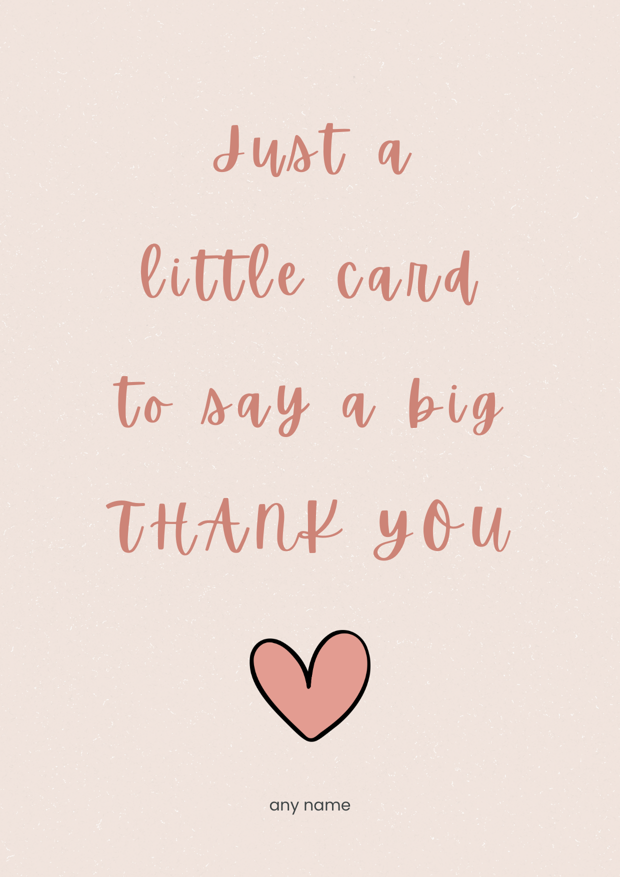 Little Card Big Thank You