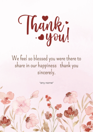 Blessed to Have You Thank You Card