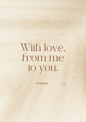 With Love From Me to You Sand Texture Card