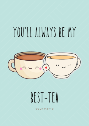 Best Tea Friendship Card