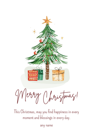 Joyful Christmas Tree Card
