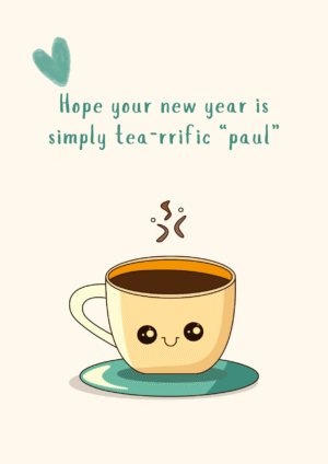 Tea Riffic New Year Card