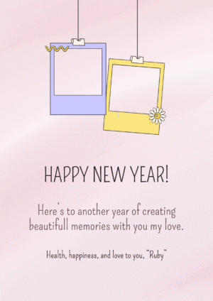 Memories and Moments New Year Card