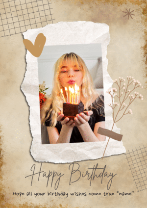 Vintage Polaroid Birthday Card